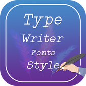 Type Writer Fonts Style icon