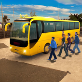 Off-Road Bus Driving Uphill Climbing 3D icon