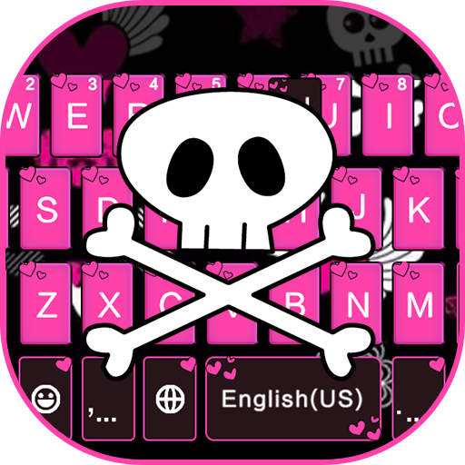 Pink Sexy Skull Keyboard Theme icon