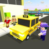 Blocky Taxi Driver 3D: Crazy Taxi Simulator 2018 icon
