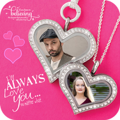 Romantic Love Locket Photo Frame icon