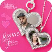 Romantic Love Locket Photo Frame on 9Apps