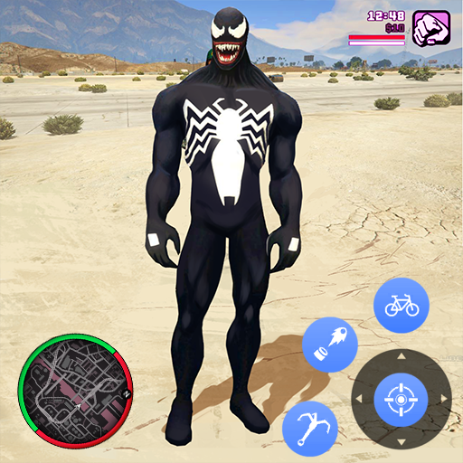 Neon Spider Rope Hero : Vice Town icon