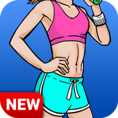 Abs Female Workout : Booty, Legs, Butt - Hips icon