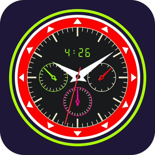 Neon clock: Neon Night Clock icon