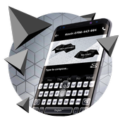 Black and White Keyboard أيقونة