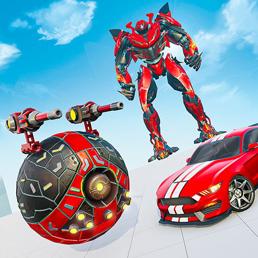 Red Ball Robot Games: Robot car Transform icon