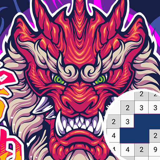 Horror Tattoo Pixel Coloring icon