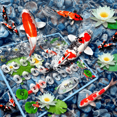 Koi Fish Thème Clavier icon