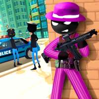 Stickman Hero Mafia Crime: Gangster Fighting Game