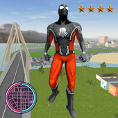 Grand Amazing BlacK Spider Rope Hero City Rescue icon