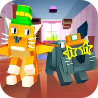 My Blocky Cat: Virtual Pet - try animal care game!