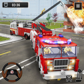 Fire Truck Driving 911 City Rescue Simulator icon