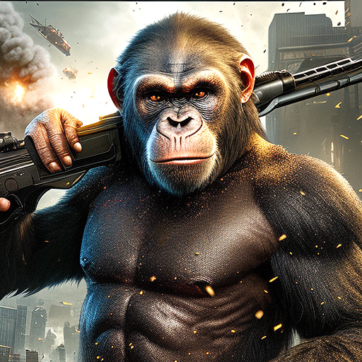 Angry Gorilla Apes City Games icon