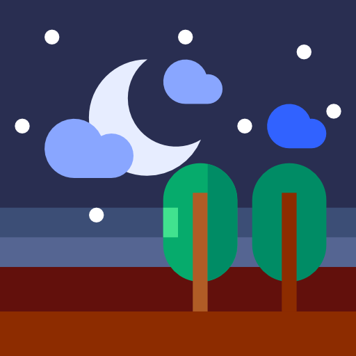 Sleep and relax sounds icon