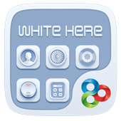White Here GO Launcher Theme icon