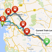 Train on Map | Live Running Status! icon