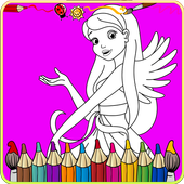 Princess Shopping Coloring icon