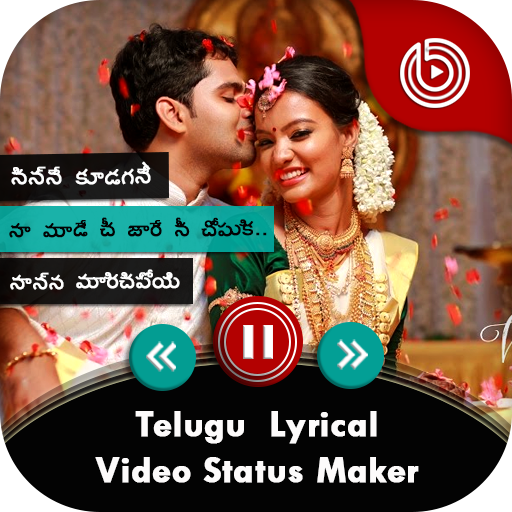 Telugu Lyrical Video Status Maker with Music icon