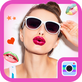 ikon Lips Makeup Camera-Cool&amp;fun make over Photo Editor