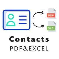 C2E - Contacts to Excel and PDF on 9Apps