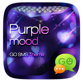 GO SMS PURPLE MOOD THEME icon