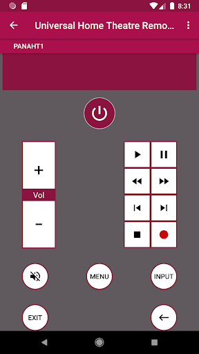Universal Home Theatre Remote Control screenshot 3