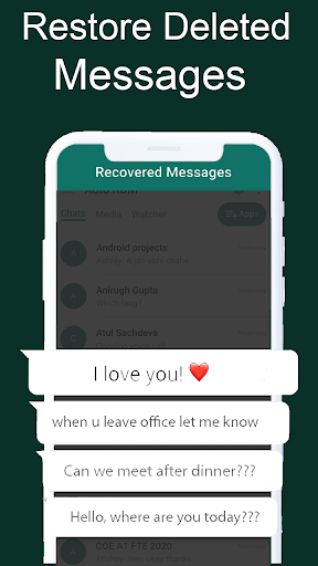 Recover Deleted Messages WA screenshot 2