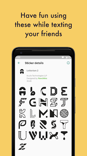 Letterism - English Alphabet Stickers screenshot 3