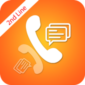 2nd Line: Get Online SMS, Free Text &amp; Call 2nd Sim icon