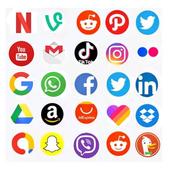 All Social Media and Social Networks in One App icon