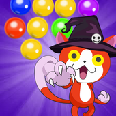 Bubble halloween cat icon