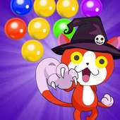 Bubble halloween cat