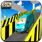 A più piani parcheggio van icon