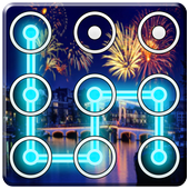 New Year Pattern Lock Screen With Picture Sccurity icon