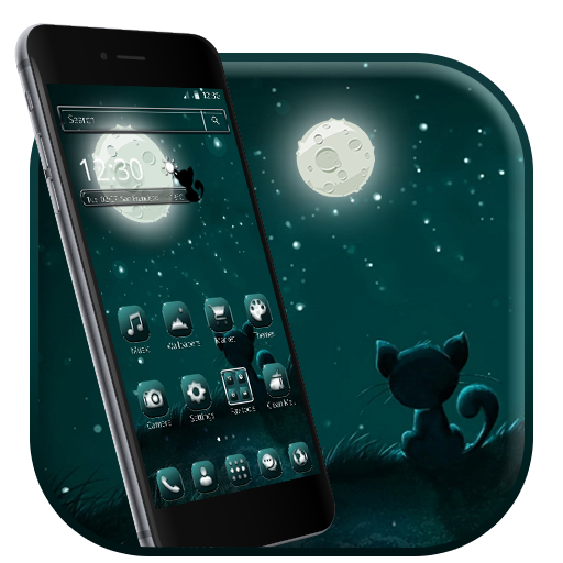 Moonlight Cat Android Theme icon
