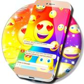 Happy Emojis SMS Theme icon