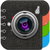 diary with face lock - fingerprint lock icon