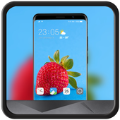 Theme for strawberry fruit wallpaper icon