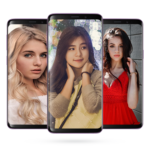 Beautiful girls wallpaper أيقونة