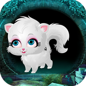 Cute White Cat Rescue Game 2018 - Best Escape 426 icon