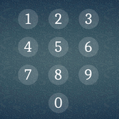Lock screen password icon