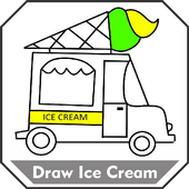 How to Draw Ice Cream Easy Step by Step Offline icon