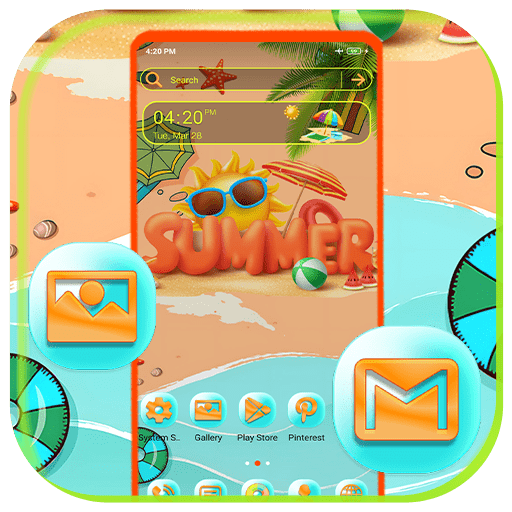 Summer Theme Launcher أيقونة