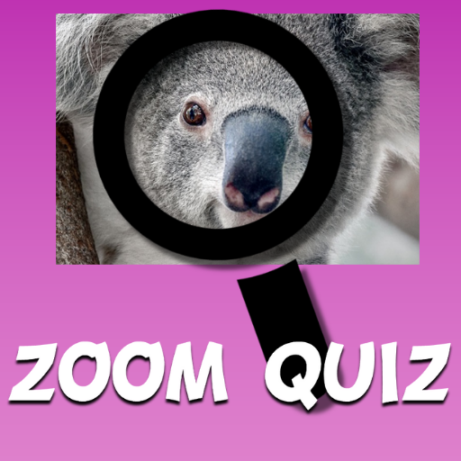 Quiz Zoom. Guess the image. New quiz game icon