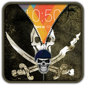 Pirate Flag Zipper UnLock icon