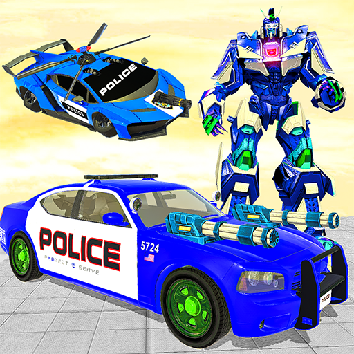 US Police Car Robot Transformation: Robot Strike icon