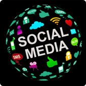 Social media and social network All in one app icon