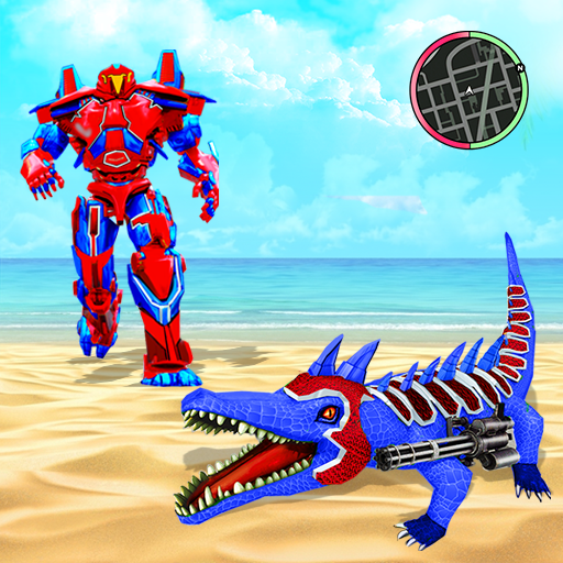 Spider Crocodile Car Robot transformer robot games icon