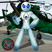 Spider Santa Stickman Rope Hero Gangstar Mafia icon